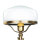 Lampe champignon laiton massif art nouveau