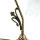Tischlampe Glasschirm Weiß Echt-Messing Jugendstil