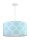 Suspension ronde Blanc Tissu Lampe de table à manger