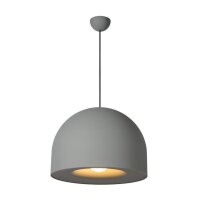 Hängelampe Metall Grau E27 Ø50 cm rund modern