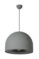 Hängelampe Metall Grau E27 Ø50 cm rund modern