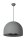 Hängelampe Metall Grau E27 Ø50 cm rund modern