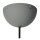 Hängelampe Metall Grau E27 Ø50 cm rund modern
