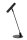 Tischlampe Metall Schwarz G9 H:32 cm edel modern