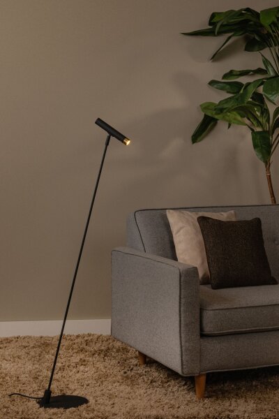 Stehlampe Metall Schwarz G9 H:127 cm edel modern