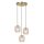 Elegante Hängelampe Messing 3-flammig E27 Gold