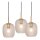 Elegante Hängelampe Messing 3-flammig E27 Gold
