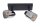 Deckenspot Metall Rauchglas 2-flammig E14 B:26 cm