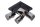 Deckenspot Metall Rauchglas 4-flammig E14 B:23 cm
