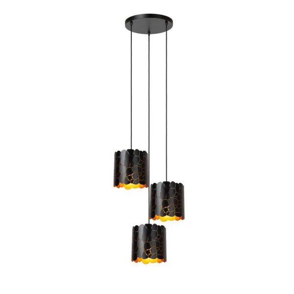 Moderne Hängelampe Metall Schwarz E27 B:45 cm