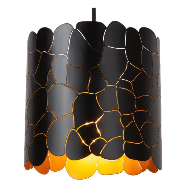 Moderne Hängelampe Metall Schwarz E27 B:45 cm