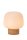 Tischlampe Glas Weiß E14 H:24 cm blendarm rund