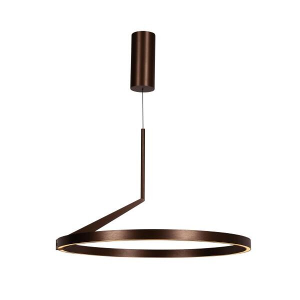 LED Pendelleuchte Kaffeebraun Ø60 cm 2700 K modern rund