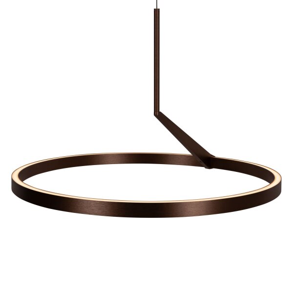 LED Pendelleuchte Kaffeebraun Ø60 cm 2700 K modern rund