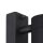 Außenwandleuchte Stahl Schwarz IP44 GU10 H:11 cm