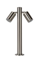 Stehlampe Außen Stahl Chrom IP44 GU10 H:30 cm
