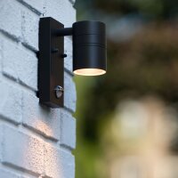 Außenwandleuchte Bewegungsmelder GU10 H:16 cm