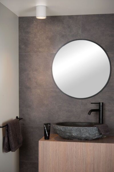 Deckenspot Aluminium Weiß GU10 Ø9 cm modern rund