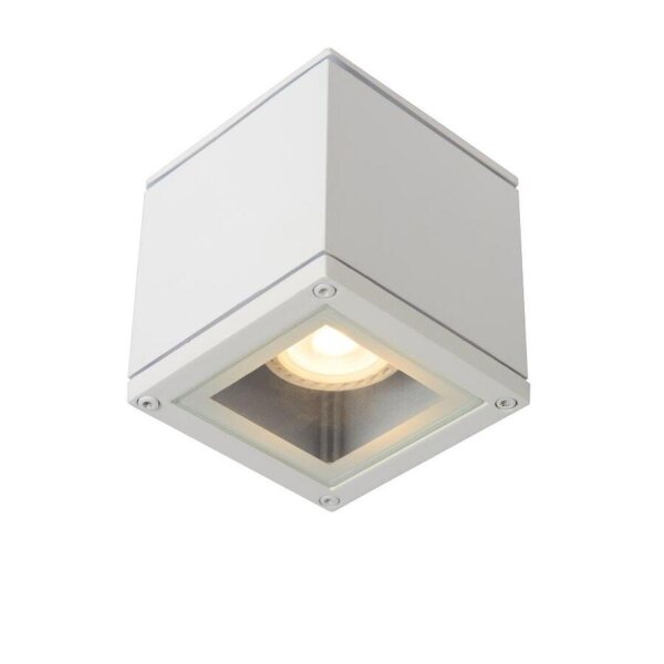 Deckenspot Aluminium Weiß GU10 L:9 cm edel modern