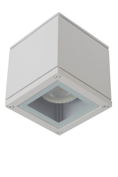 Deckenspot Aluminium Weiß GU10 L:9 cm edel modern