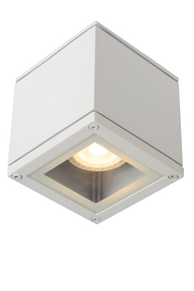 Deckenspot Aluminium Weiß GU10 L:9 cm edel modern