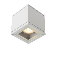 Deckenspot Aluminium Wei&szlig; GU10 L:9 cm edel modern