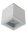 Deckenspot Aluminium Weiß GU10 L:9 cm edel modern
