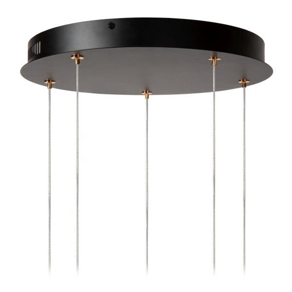 LED Pendelleuchte Gold 5-flammig B:34 cm 2700 K