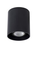 Aufbauspot Aluminium Schwarz GU10 Ø8 cm modern