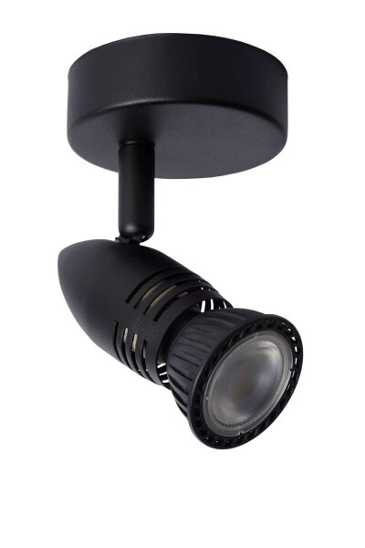 Deckenspot Metall Schwarz GU10 H:13 cm flexibel