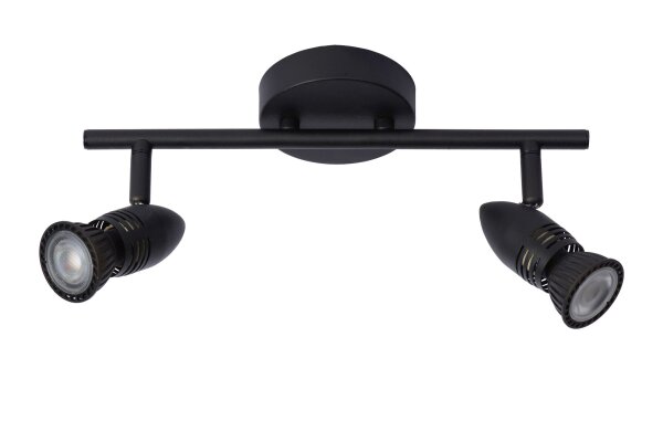 Deckenstrahler Metall Schwarz GU10 H:32 cm flexibel