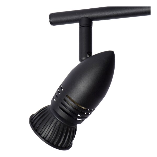 Deckenstrahler Metall Schwarz GU10 H:32 cm flexibel