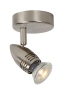 Deckenspot verstellbar Metall Chrom GU10 H:13 cm