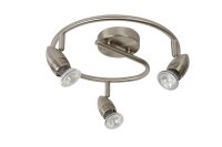 Deckenspot Metall Chrom GU10 B:31 cm flexibel