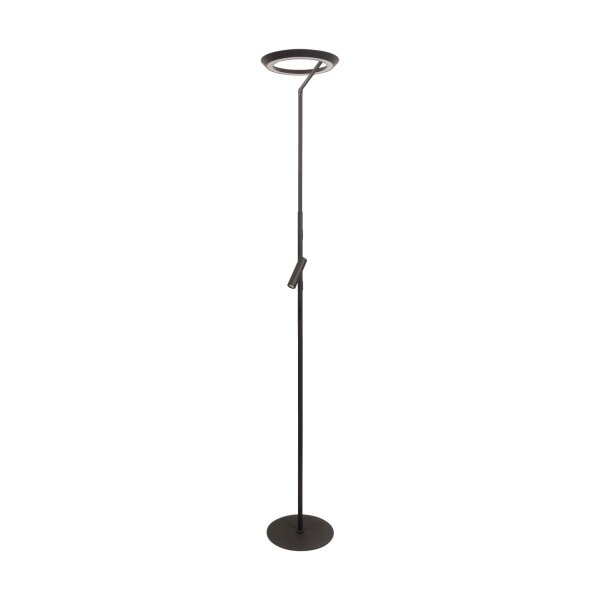 LED Deckenfluter Schwarz 2700 K H:174 cm modern