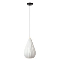 Pendelleuchte Porzellan Weiß 8-flammig E27 H:155,5 cm