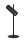 Tischlampe Aluminium Schwarz flexibel GU10 H:42 cm