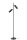 Stehlampe verstellbar Schwarz GU10 H:140 cm Fußschalter