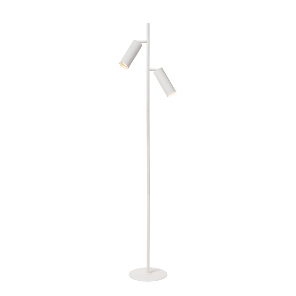 Stehlampe flexibel Weiß GU10 H:140 cm Fußschalter