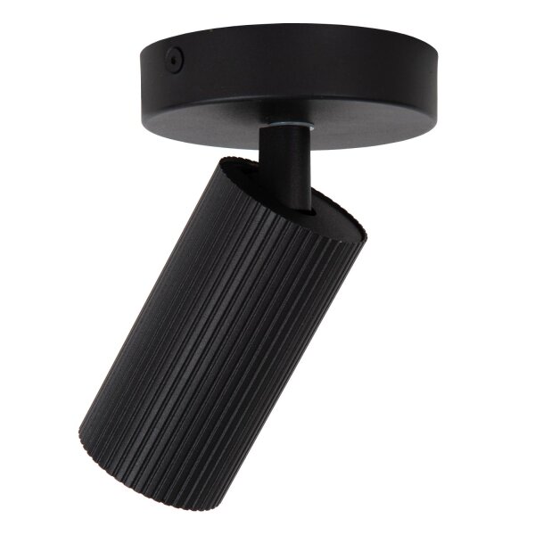 Deckenstrahler Aluminium Schwarz flexibel GU10 B:10 cm