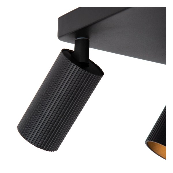Deckenspot flexibel Schwarz GU10 L:24 cm modern