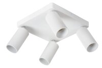 Deckenspot flexibel Weiß 4-flammig GU10 B:24 cm