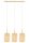 Pendelleuchte Metall Beige Messing 3-flammig E27