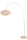Bogenleuchte Messing Beige E27 H:192 cm modern