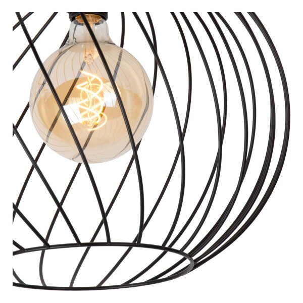 Deckenlampe Metall Schwarz rund Ø40 cm E27 modern