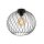 Deckenlampe Metall Schwarz rund Ø40 cm E27 modern