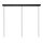 Hängelampe Messing Schwarz 3-flammig L:130 cm E27