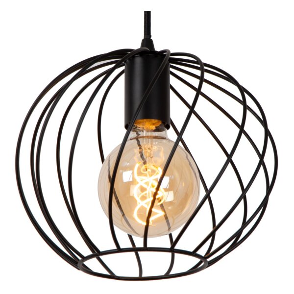 Pendelleuchte Metall Schwarz E27 L:130 cm modern