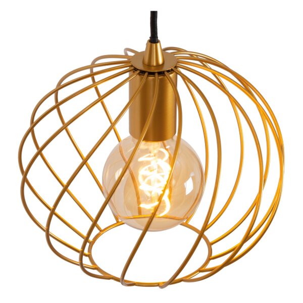 Hängelampe Schwarz B:50 cm E27 modern edel rund