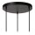 Pendelleuchte Schwarz E27 B:50 cm modern edel rund